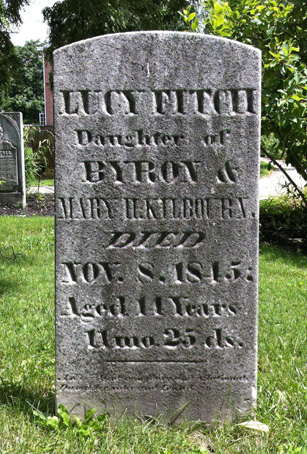 Lucy Fitch Kilbourn grave. Photo: gravestoned.co.uk