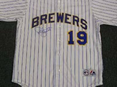 sports autographs onmilwaukee yount autographed robin jersey sell