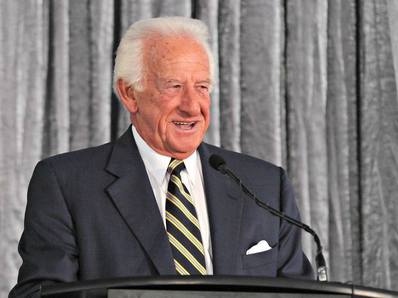 Uecker statue dedicated at Miller Park