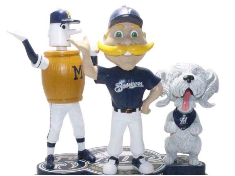 Bobblehead Hall of Fame and Museum releases Cain, Yelich and mascot bobbles