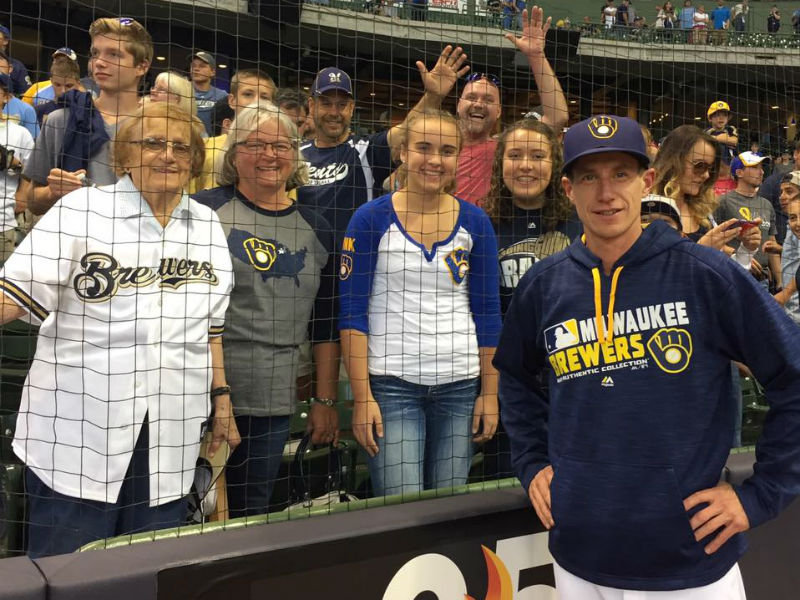 Brewers fan wearing modified Braun jersey asked to leave game