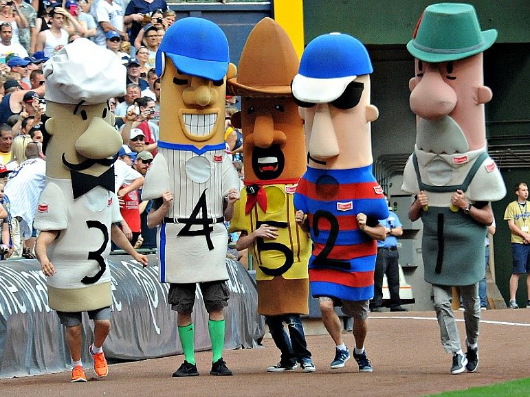 The Original 1993 Brewers Racing Sausages Costumes Could Be Yours