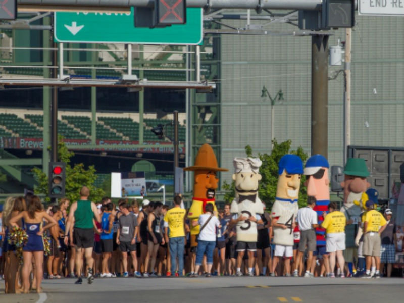 The racing sausages kidnapped Bernie Brewer, and we think we know why