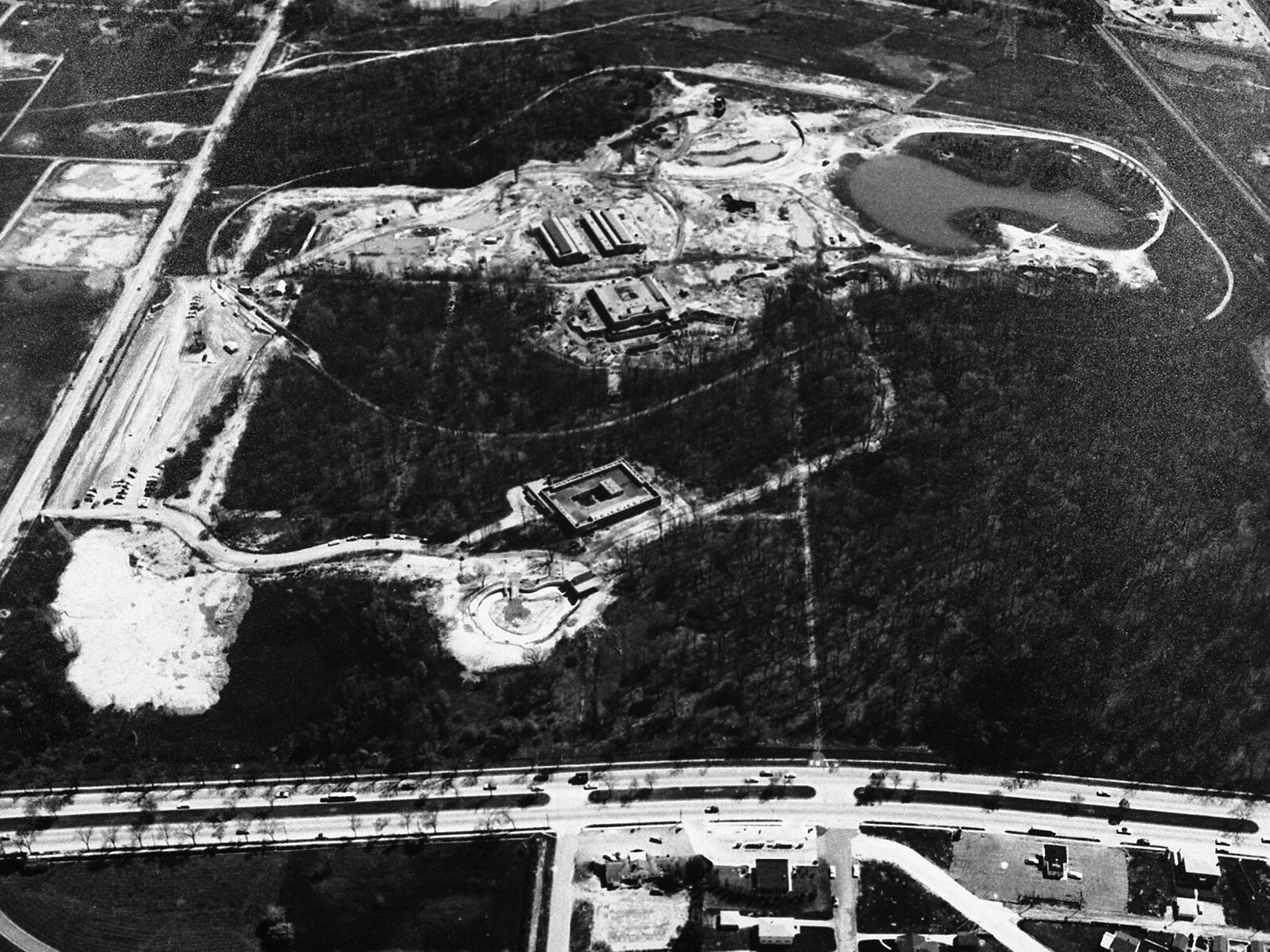 Aerial View of Milwaukee County Stadium, Photograph