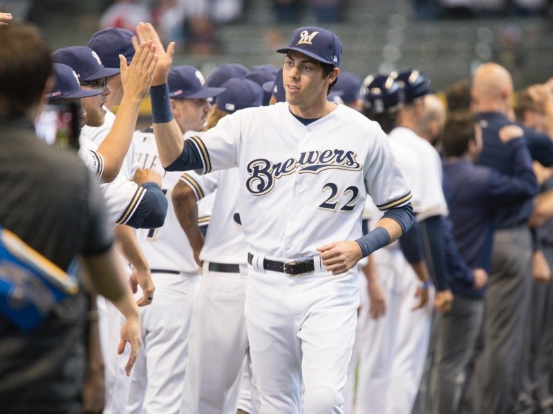 Brewers trade four prospects for Marlins' Christian Yelich in