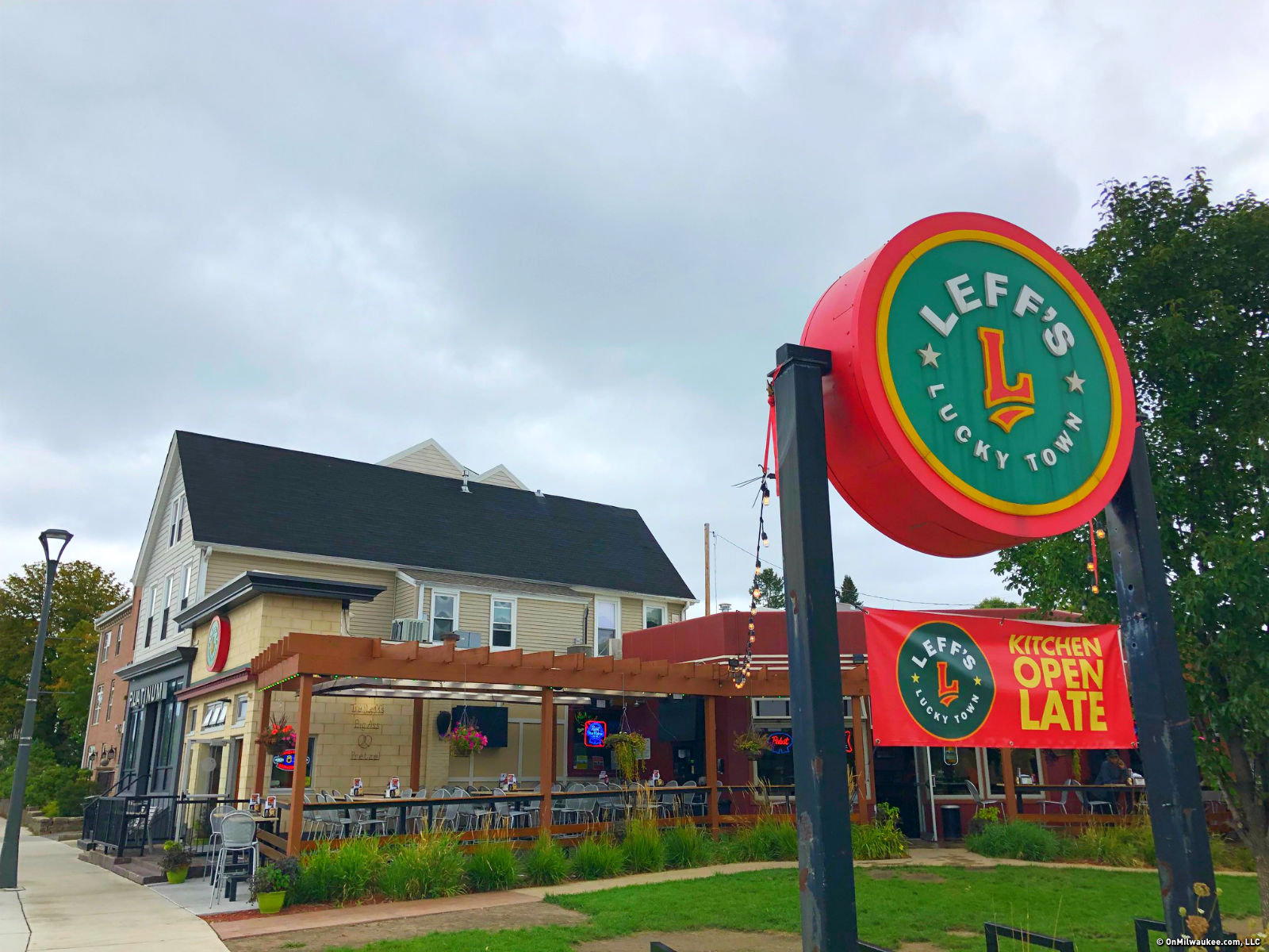 Leff's Lucky Town patio is a Wauwatosa