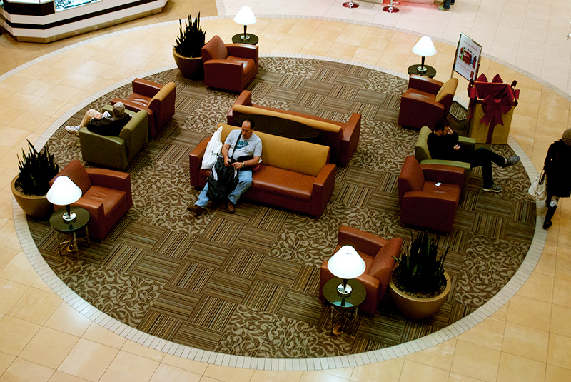 Southridge Mall provides a place to rest.