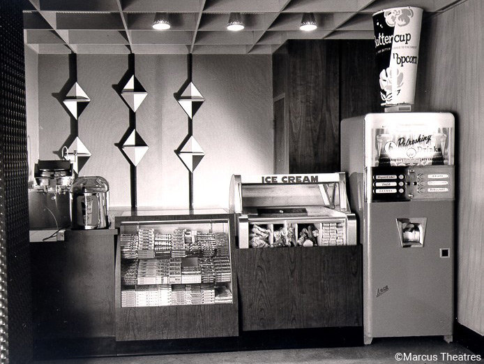 You want butter on that? Cinema concession stands over the years