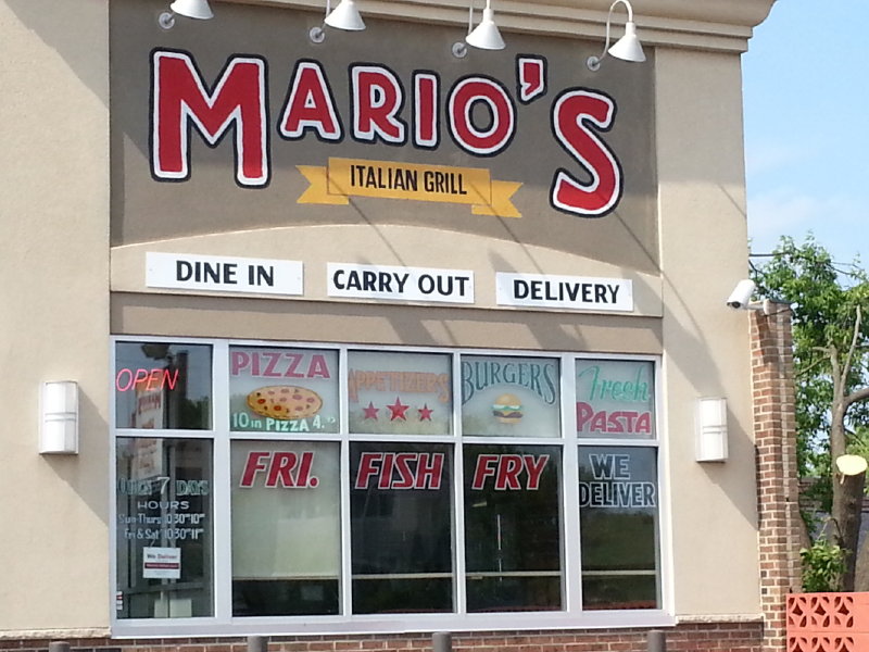 search of the perfect pizza: Mario's Italian Grill