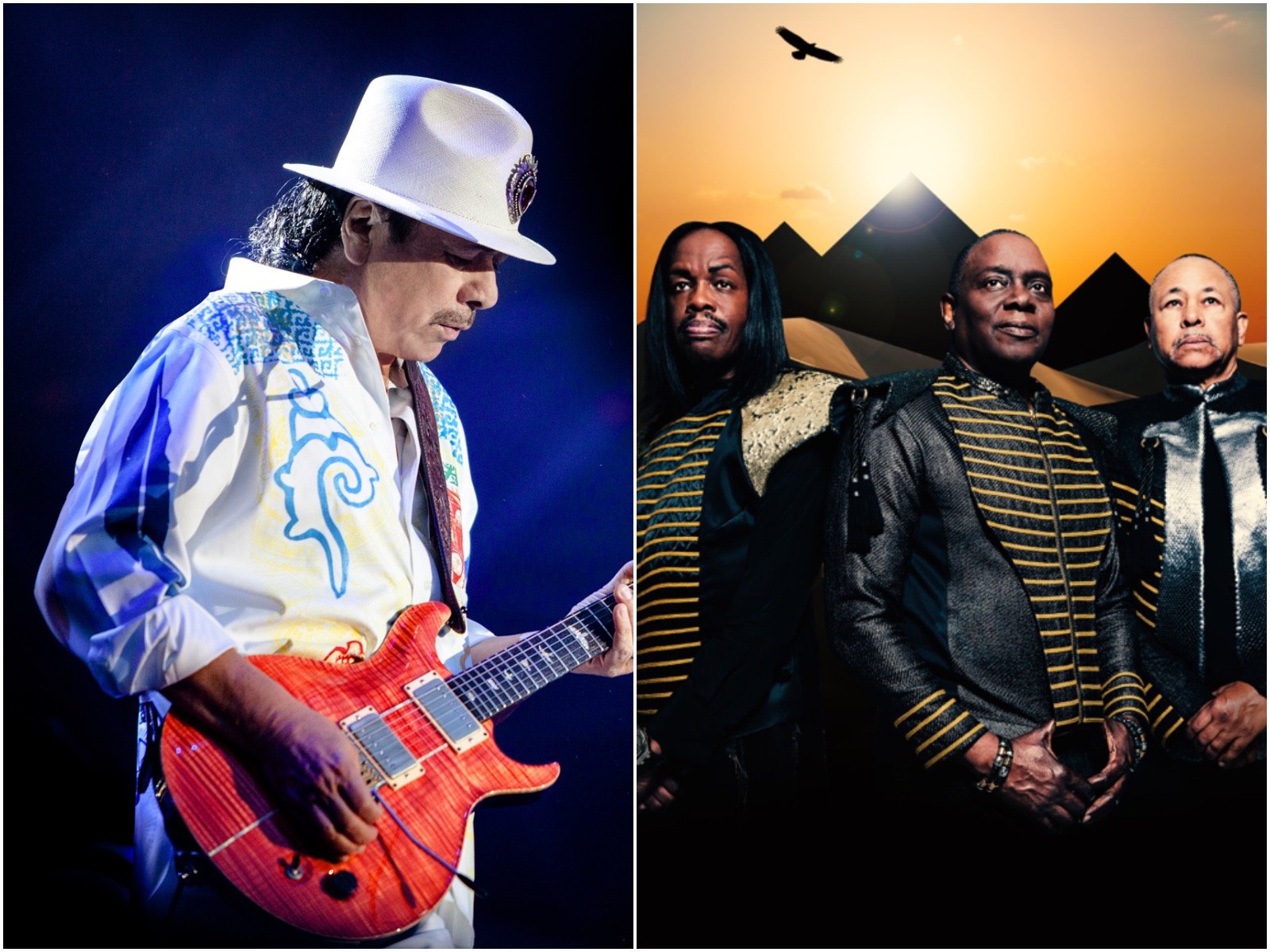 Santana and Earth, Wind & Fire will perform at the Amp in July