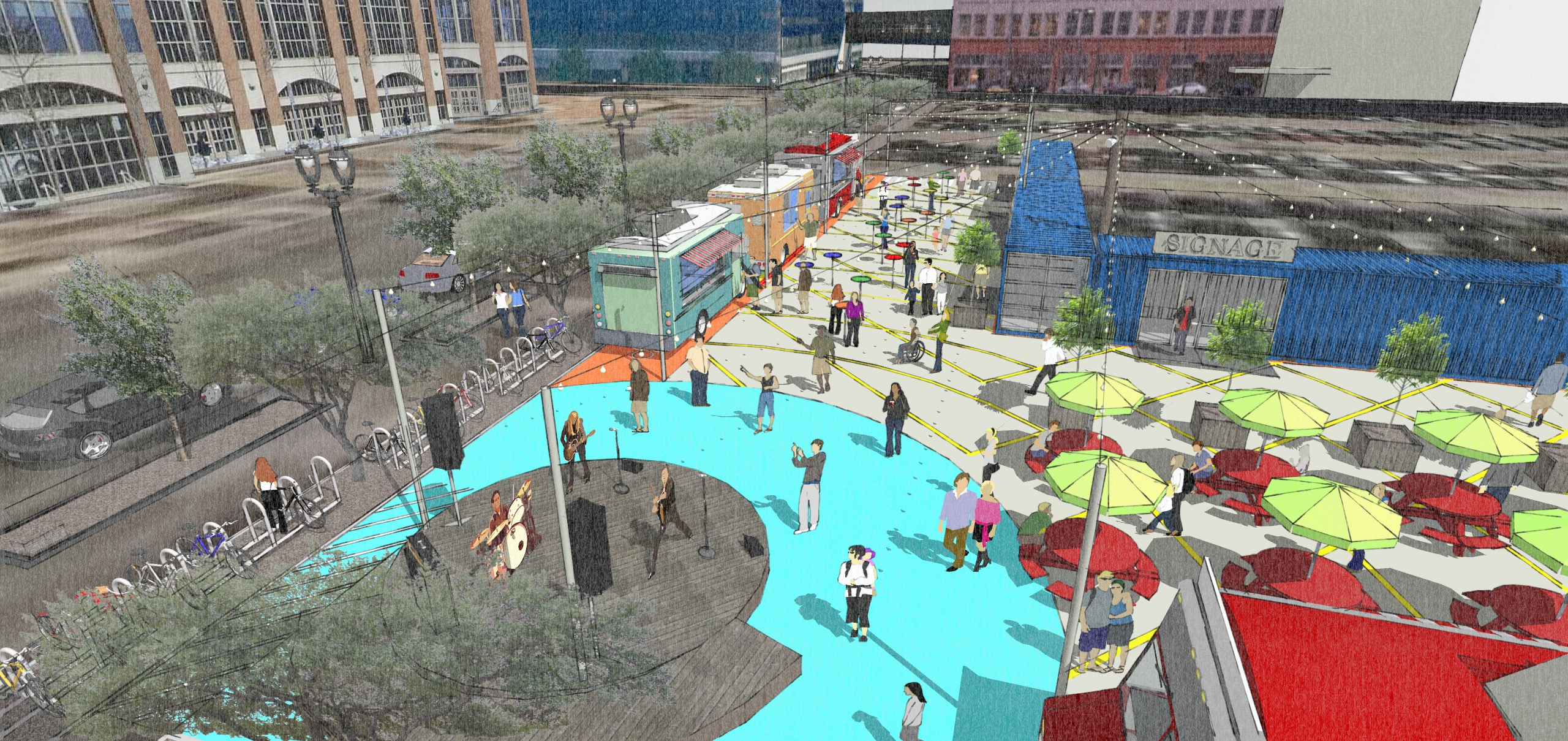 A rendering of what The Spot 4MKE could look like once it's completed.