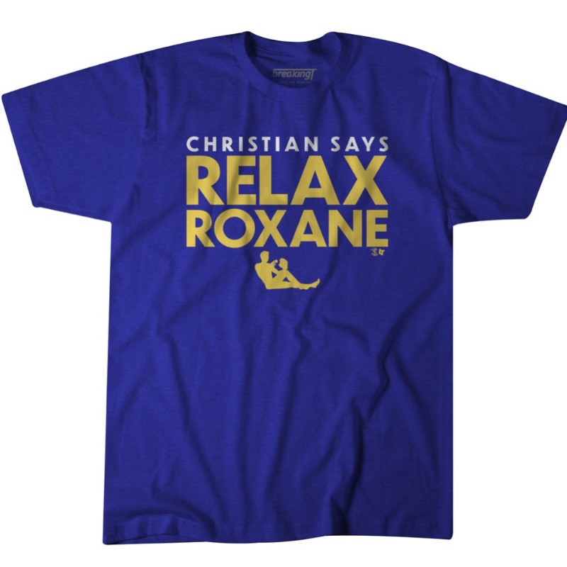 Christian Yelich tweeted Relax Roxane