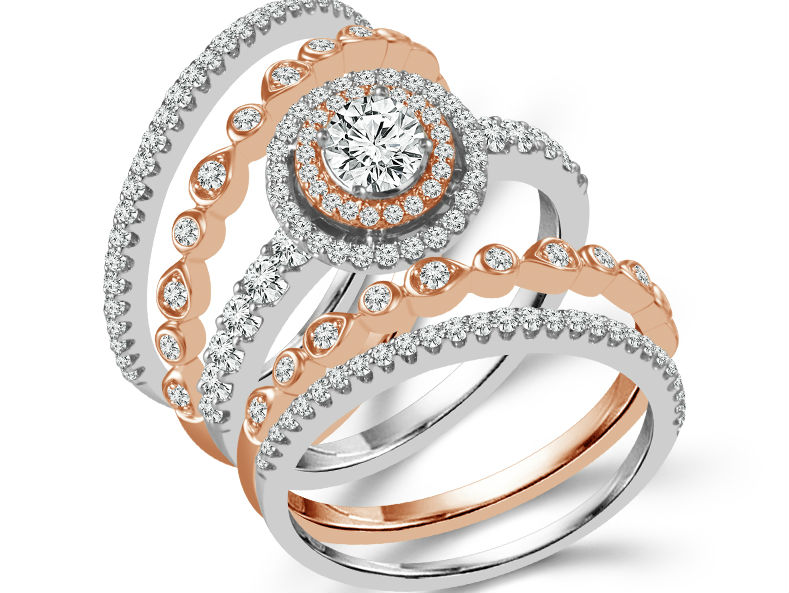 Stacked Wedding Rings Trend Wedding