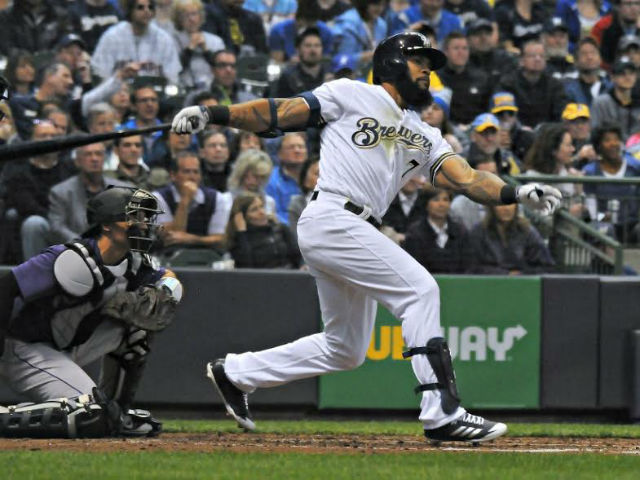 Brewers: Eric Thames Accused of Using PEDs, Says It's More Likely Beer  Muscles