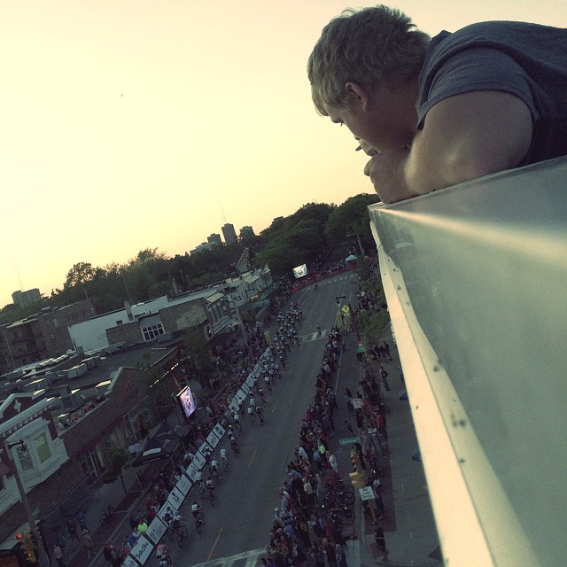 The view of the Downer Classics from atop the parking garage.