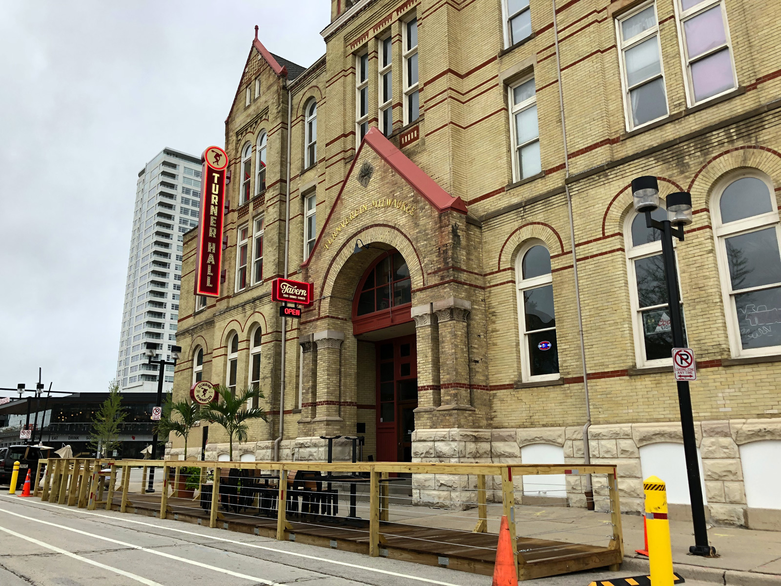 New Turner Hall signage and parklet further enhance a landmark's luster