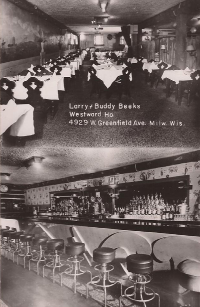 Postcard views of 8 disappeared Milwaukee bars
