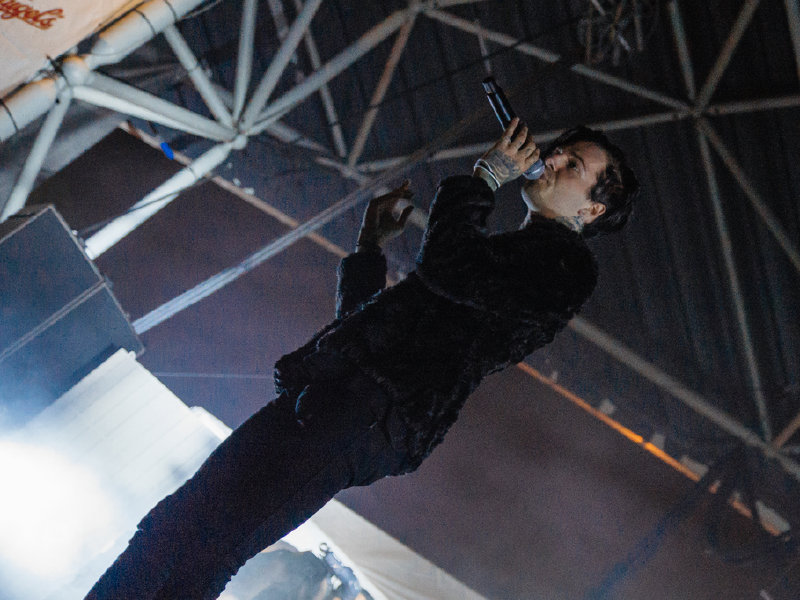 Jesse Rutherford singer of the band The Neighbourhood performs live